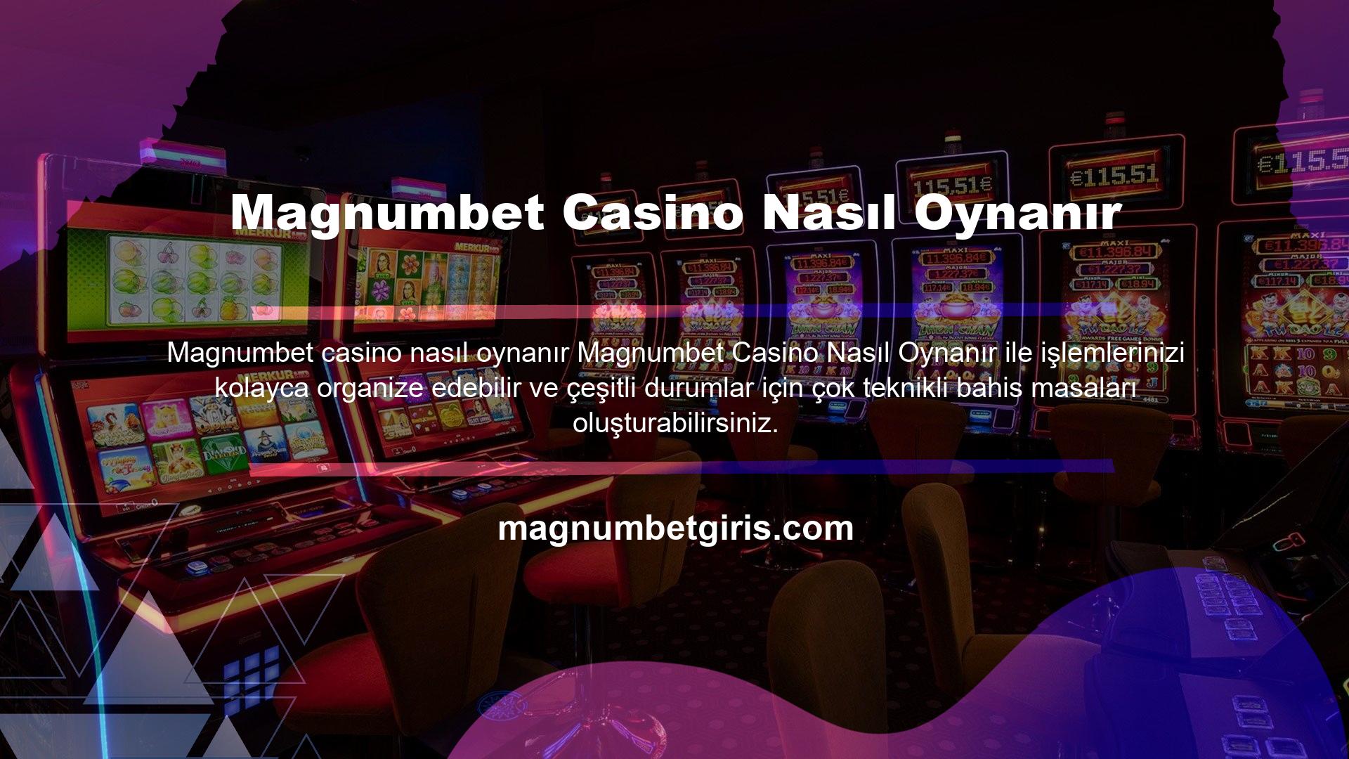 Magnumbet mobil casino nasıl oynanır sorusunun cevabı basit