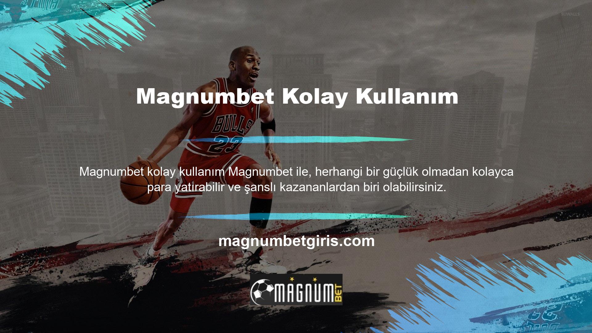 Tüm bu özel hizmetler Magnumbet Yeni Giriş Adresinde buluşabilir